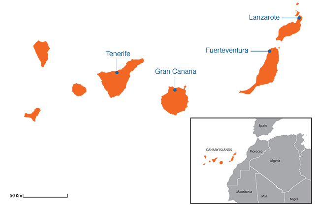 Canary Islands - Country map image