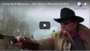 John Wayne Shooting Surfers - Western Wipeouts!