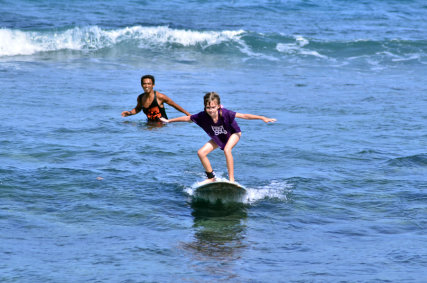   Kids surf lesson