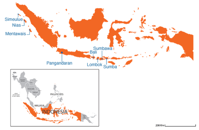 Indonesia  - Country map image