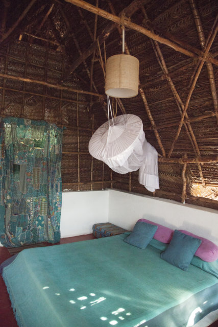 The inside of our beautiful Tamil Nadu Style Cabins. 