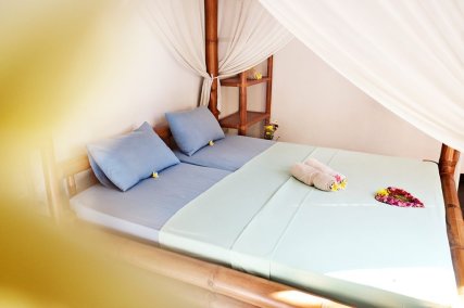 Our deluxe double bedroom in a private villa, just for you!